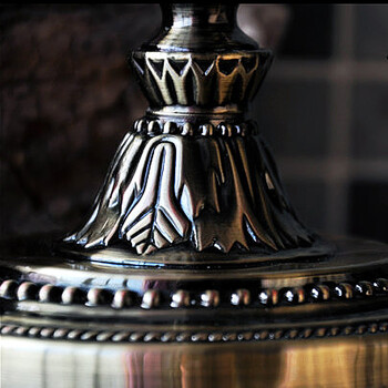 孙小圣 古典欧式 橡木之灵 经典镀铜 五柄烛台