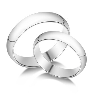 柏荷baihe s990纯银戒指 执手一生白头偕老情侣戒指 白色 女戒13