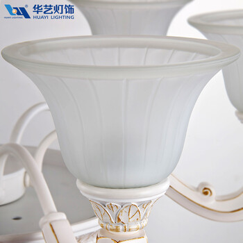 华艺灯饰 欧式吊灯 客厅餐厅卧室书房田园简约灯具 艾克诗顿 CH0064 6+3头