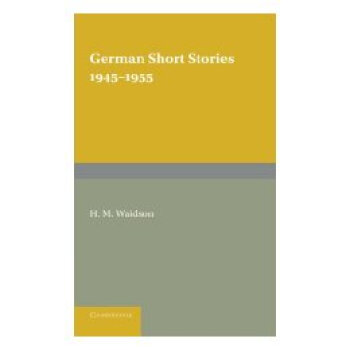 【】German Short Stories 1945 1955