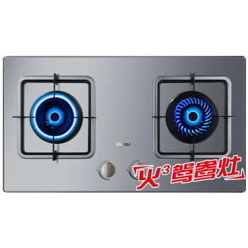 
                                                            海尔（Haier）4.1KW鸳鸯火 不锈钢嵌入式燃气灶（天然气）JZT-QE3G(12T)                