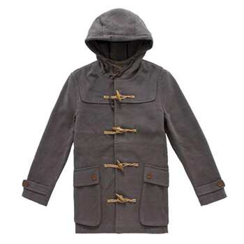 森马semir2013秋装新款男装外套牛角扣甩帽风衣11105312101 深花灰 xs