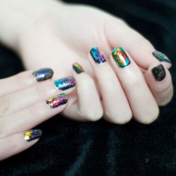 都市甜心sweetcity 美甲用品 星空贴纸 美甲彩贴 1片 颜色随机