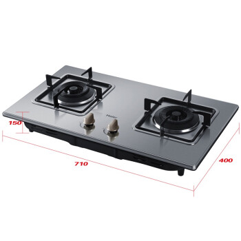 
                                                            海尔（Haier）4.1KW鸳鸯火 不锈钢嵌入式燃气灶（天然气）JZT-QE3G(12T)                