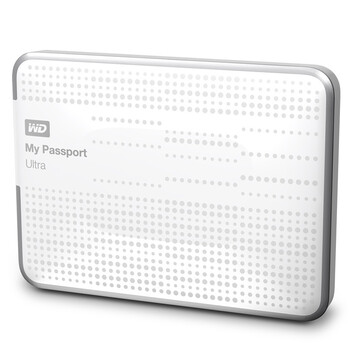 西部数据（WD） My Passport  Ultra USB3.0 2TB 超便携移动硬盘 （白色）WDBMWV0020BWT