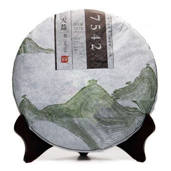 京东大益7542普洱茶七子饼茶生茶301批次357g/饼