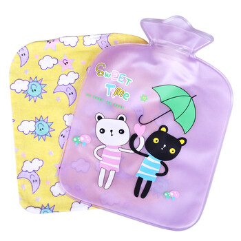 乐雪儿 卡通塑胶热水袋 2个装 颜色随机 中号