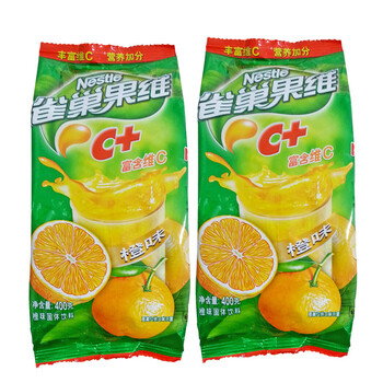 雀巢nestle 果维c 橙味果珍400g/袋×2袋 春天来一杯热果珍 补充