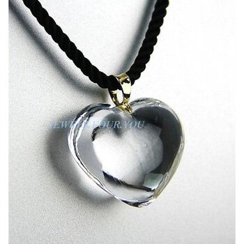 baccarat 巴卡拉 女士水晶心形项链 f