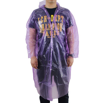 
                                                            加加林JA-26 加厚一次性雨衣 前开扣式 5丝厚度 旅行旅游一次性雨披可重复使用 颜色随机（2件/包）                