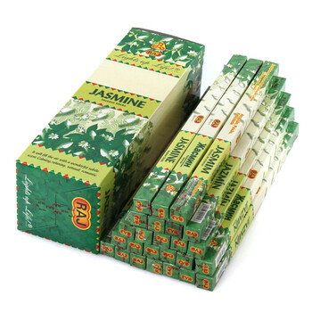 
                                        RAJ印度香熏香 茉莉 进口手工花香薰香料线香|小盒 054                