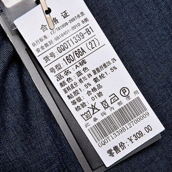 
                                        戈洛瑞丝女裤正品2016春秋新款阔腿牛仔裤女高腰长裤时尚绣花宽松直筒大脚裤喇叭裤 蓝色 27码                