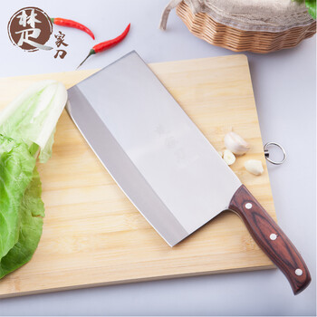 
                                        楚家刀（chujiadao） 楚家刀 厨师刀8铬钢切片刀手工锻打不锈钢菜刀蔬菜刀                
