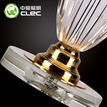 中照clec 水晶台灯 卧室床头灯 简约现代创意时尚奢华水晶台灯 书房灯 TS501004