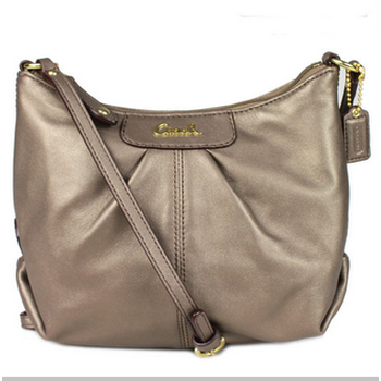 coach 蔻驰 真皮单肩斜跨小包 46872 铜棕色多色可选