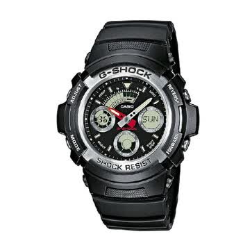 CASIO 卡西欧 G-SHOCK 系列双显石英男表 AW-590-1A