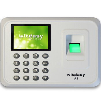
                                        睿者易通（WITEASY） A3指纹考勤机 U盘直接出表 免装软件                