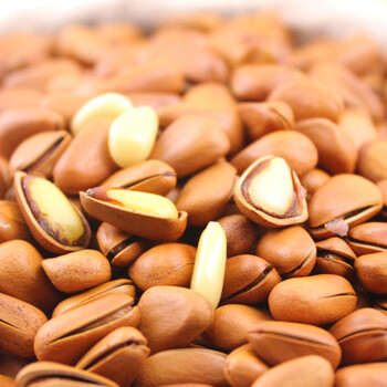 壳壳果 坚果零食 东北红松子 开口松子 165g*3袋