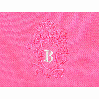 
                                                            瀚瑞短袖t恤夏季女t恤透气棉质体恤水洗薄棉T恤宽松女装polo衫 LML009玫红 XL/175                