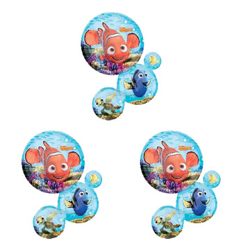 孩派HighParty/主题派对用品/生日用品/气泡小丑鱼铝箔气球/1个
