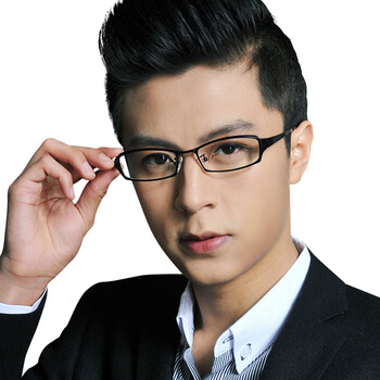 时尚纯钛近视眼镜架 全框钛板男士眼镜框 8829 枪色【图片 价格 品牌