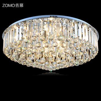 佐慕客厅灯LED吸顶灯水晶灯卧室灯具灯饰1838 大号直径80CM
