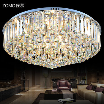 佐慕客厅灯LED吸顶灯水晶灯卧室灯具灯饰1838 大号直径80CM