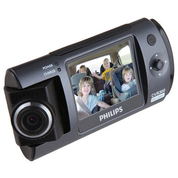 飞利浦（PHILIPS）CVR300行车记录仪 全高清1080P 180度可旋转镜头