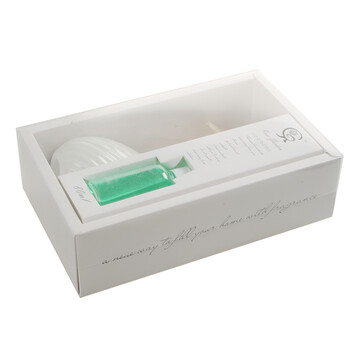 
                                        爱尚绿点 橫纹迷你藤条无火香薰套装 净化除味 80ml E601 海洋                