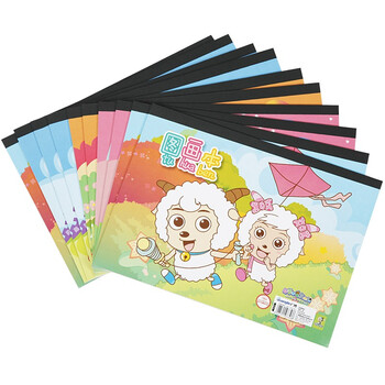 
                                        广博（GuangBo） XYY4119 喜羊羊B5卡通儿童图画本/画图绘画本/美术本20页 颜色随机 10本装                