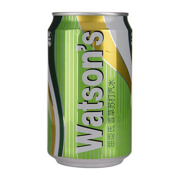 屈臣氏 香草味苏打汽水 330ml*24罐 整箱 仅限北京地区