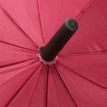 
                                        
                                        天堂 碰击布加大加固直杆自开晴雨伞193E酱红色                
