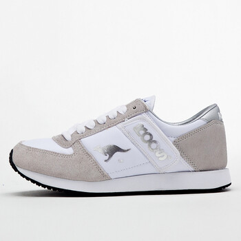 kangaroos/袋鼠 新款女休闲潮晨练运动鞋国际系列中帮摇摇鞋 白色 37