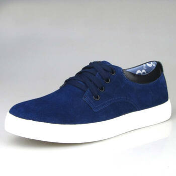 男板鞋头层牛皮10281 蓝色 41