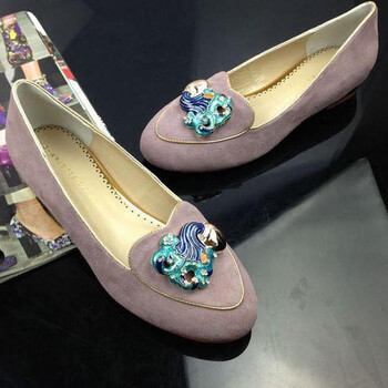 2013新款十二星座真皮圆头低跟粗跟尚步首款星座羊皮休闲单鞋 水瓶座