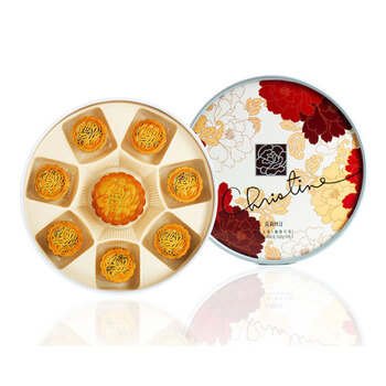 christine 克莉丝汀 中秋节月饼礼盒 国色天香7*62g 1*180g 节日福利