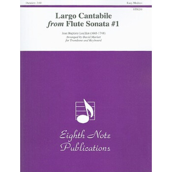 【】Largo Cantabile from Flute Sonata #1: