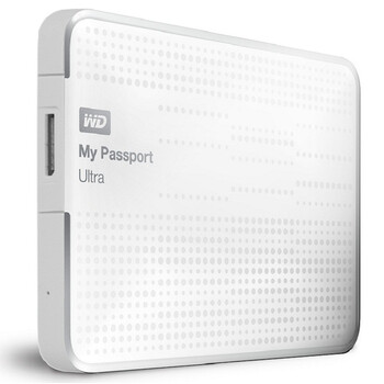 西部数据（WD） My Passport  Ultra USB3.0 2TB 超便携移动硬盘 （白色）WDBMWV0020BWT