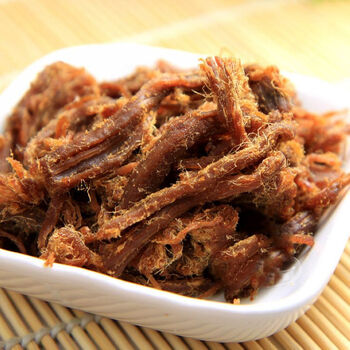 > 厦门特产 黄胜记 黄金香辣味肉柳165g/袋