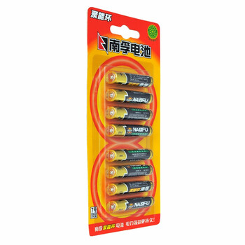 
                                        
                                        南孚(NANFU)LR03AAA聚能环7号碱性电池干电池8粒挂卡装/儿童玩具/血糖仪/遥控器/挂钟/键盘电池                