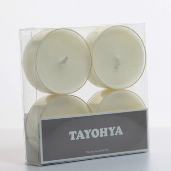TAYOHYA 多样屋旗舰店 大茶蜡/4PCS/米白 煮花茶保温蜡烛蜡烛浪漫婚庆用品