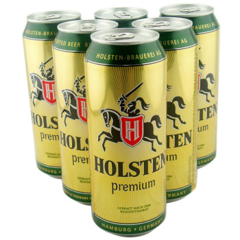 德国 Holsten 赫力斯特 啤酒 500ml * 6听