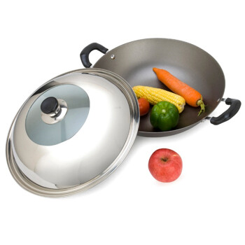 
                                        美厨（maxcook）精铸铁锅36cm TG-136（带盖 可用电磁炉 无涂层 可用铁铲）                