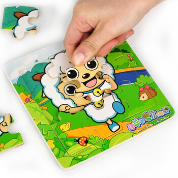【智立方】喜羊羊与灰太狼儿童拼图 9种单片图案可选 xyy0029 喜羊羊