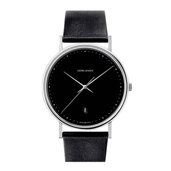 > 乔治杰生(georg jensen)koppel古柏系列 男士石英表 3575017(黑色)