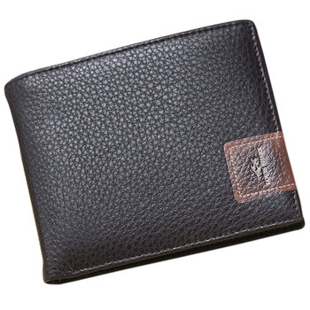 louis shark路易鲨鱼 时尚商务休闲横款牛皮男士经典钱包 20595b-1a