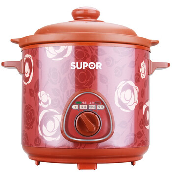 苏泊尔（SUPOR)电炖锅多功能电炖盅DKZ50B1-300红陶内胆5L