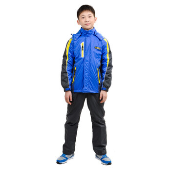 七波辉(7-poove)儿童冲锋衣套装防风保暖11119 檀木黑 160