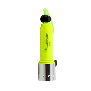 亚马逊D1 led应急手电筒专业户外潜水灯强光手电 T6 草绿色 标准版