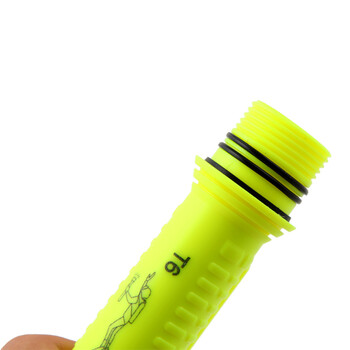 亚马逊D1 led应急手电筒专业户外潜水灯强光手电 T6 草绿色 标准版